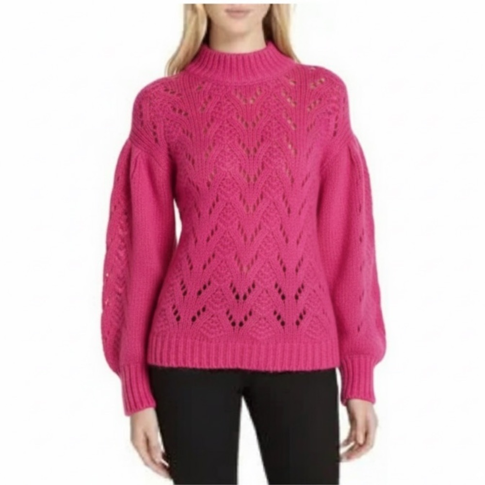 Kate Spade NY Open Weave Sweater Alpaca
Wool Pink Size XS
